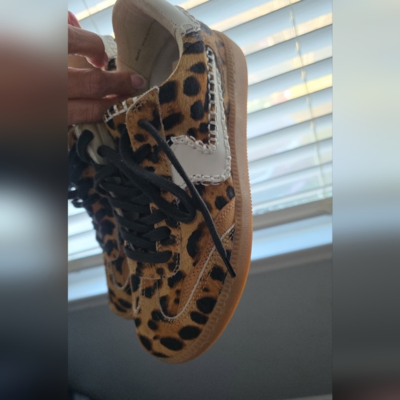 Leopard Print Kids Sneakers